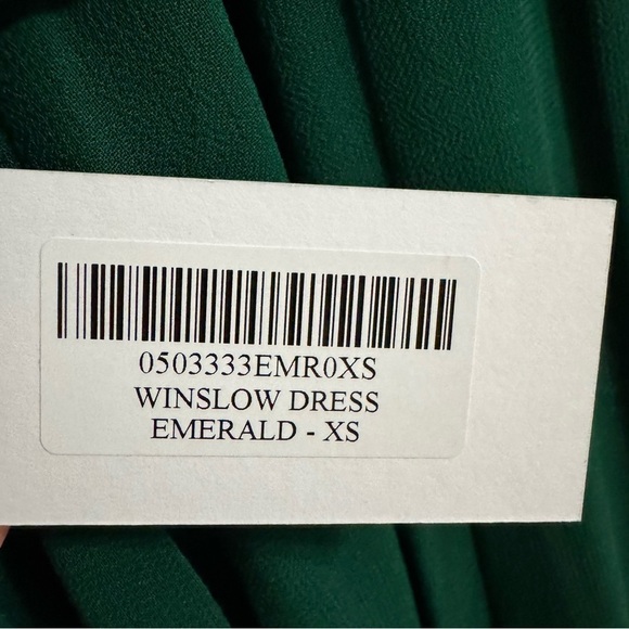 NWT Reformation Winslow Wrap Maxi Dress in Emerald - Picture 12 of 16